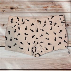 Guess White Pineapple Shorts